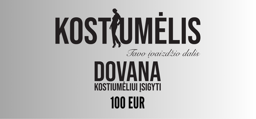 Elektroninis dovanų kuponas 100 EUR vertės, Kostiumėlis.lt
