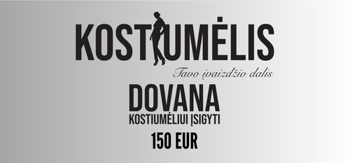 Elektroninis dovanų kuponas 150 EUR vertės, Kostiumėlis.lt