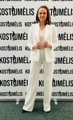 Moteriškas baltas kostiumėlis Žavesys, pagaminta Lietuvoje – Kostiumėlis.lt (1)